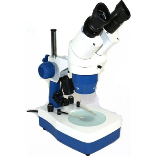 20-40X Industry Binocular Stereo Microscope with Up and down led lamp for PCB Soldering Phone Repair