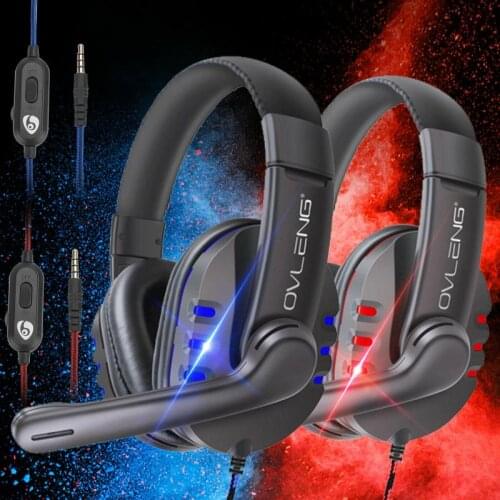 3.5mm Wired Headset gamer Over-ear Gaming Headset Earphones Stereo Headphone with mic For PS4 Nintendo Switch Xbox One Laptop