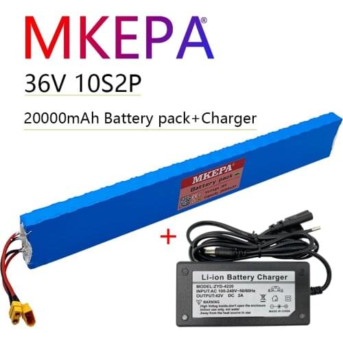 36V20Ah 10S2P built-in 20A BMS with holder18650Lithium ion battery pack Extended batteries for m365pro Electric scooter+charger