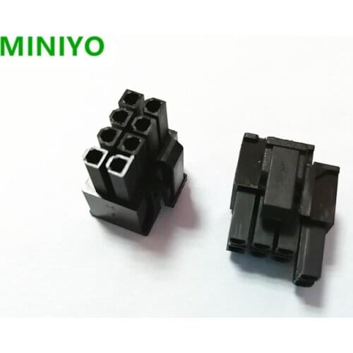 4.2mm black 6+2PIN 8-Pin 8PIN male for PC computer ATX graphics card GPU PCI-E PCIe Power connector plastic shell Housing 4.2mm