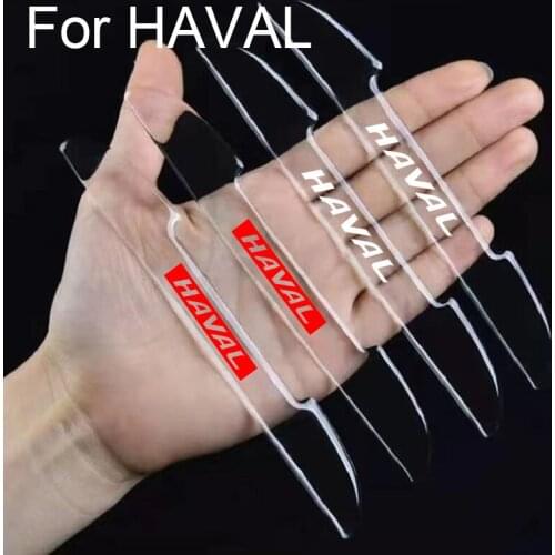 4pc car door anti-collision strip decoration modification For HAVAL f7 h6 f7x h2 h3 h5 h7 h8 h9 m4 Auto Accessories car styling