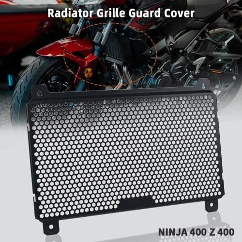 Motorbike Accessories CNC Radiator Guard Cover Protector Grille Grill Cover For Kawasaki Z400 Ninja 400 Z 400 Ninja400 2019 2020