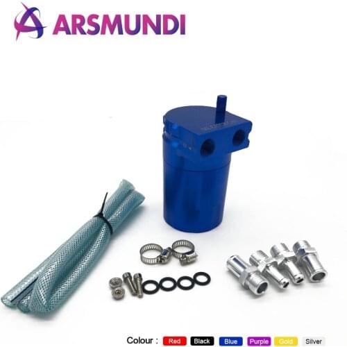 300ml Aluminum Baffled Car Oil Catch Tank Can Reservoir Universal Oil Catch Tank Cans