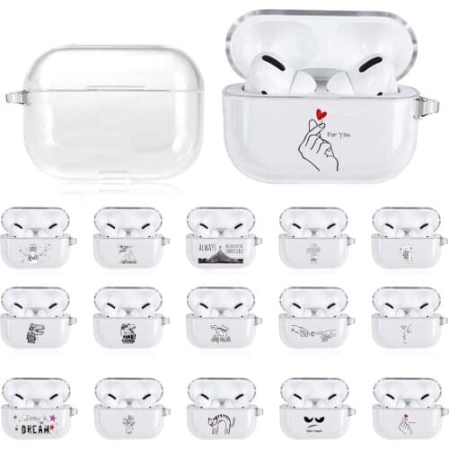 Earphone Case for Apple Airpods Pro Dust-proof Soft Silicone Protective Case Fashion Pattern Wireless Bluetooth Headphone Case