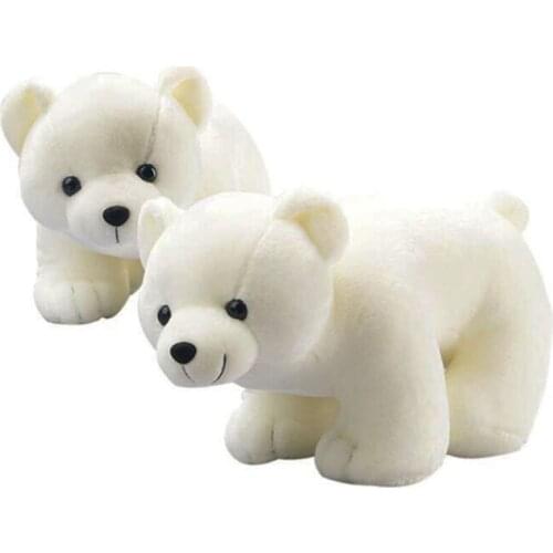 BOLAFYNIA Children Plush Stuffed Toy cute white Polar bear Baby Kids Toy for Christmas Birthday gift