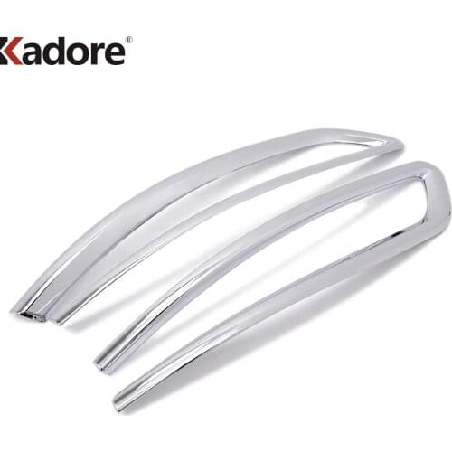 For Skoda kodiaq 2016 2017 2018 ABS Chrome Rear Reflector Fog Light Lamp Cover Sticker Decoration Trim Car Accessories