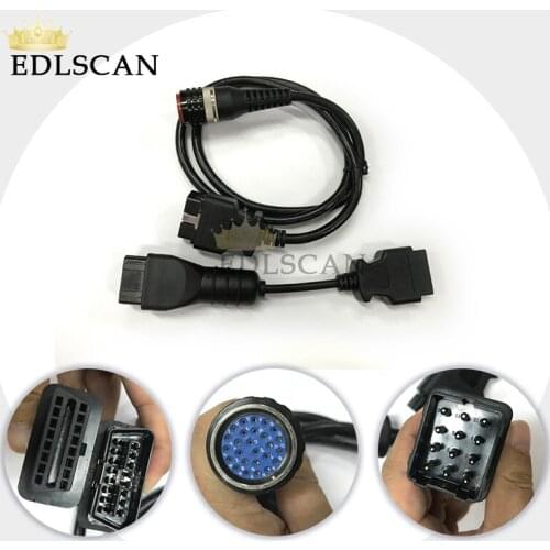 ForVolvo Vocom 88890304 16Pin OBDII Diagnostic Cable and 12pin Diagnostic Cable for Renault