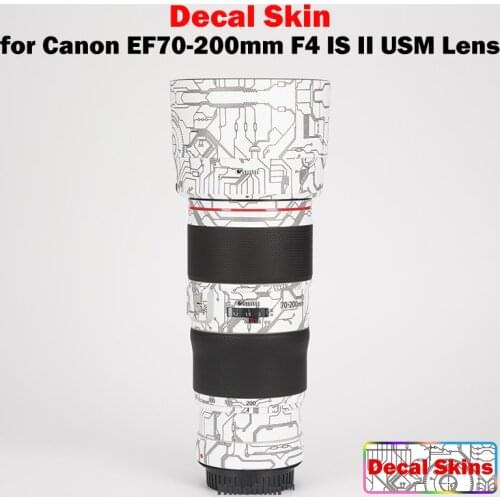 EF 70-200mm F4 / EF70-200F4 IS II Premium Decal Skin for Canon EF70-200mm F4 IS II USM Lens Anti-scratch Cover Film Wrap Sticker