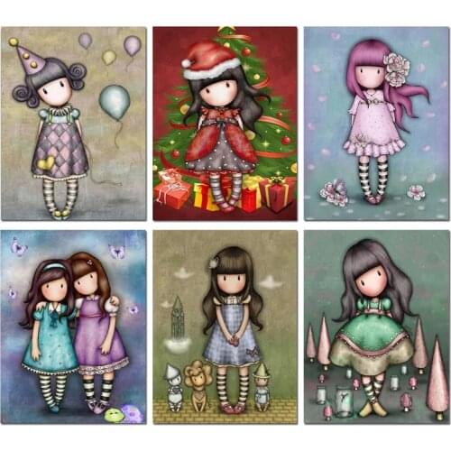 Full Square/Round 5d Diy Diamond Painting Cross Stitch Cute Girl Angel Resin Handcraft Embroidery Needlework Mosaic Arts Kit