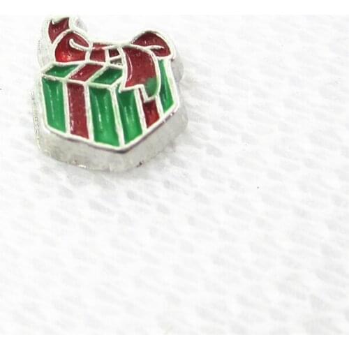 Hot Selling 20pcs/lot Present Box Floating Charms Living Glass Memory Lockets Floating Charms DIY Jewelry Accessory