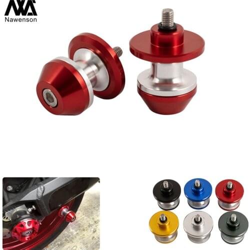 6mm Motorcycle Swingarm Spools Sliders Stand Screw for Yamaha MT09 18-19 YZF-R3 15-19 YZF-R6 99-19 for Ducati 959 Panigale 16-18