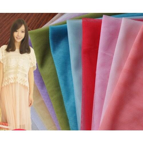 5m/lot Soft Mosquito Net Mesh Yarn Tulle Fabric Gauze Party Birthday Gift Wrap Wedding Decoration Sewing