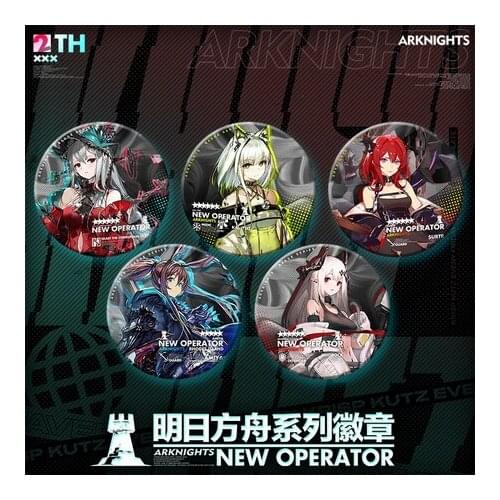 NEW Anime Arknights Kal'tsit Skadi the Corrupting Heart Amiya Cartoon Badge Button Brooch Pins Pendant Toy Collection Cosplay