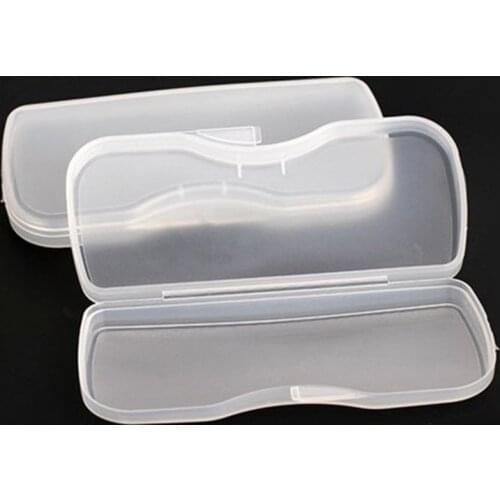 New Portable Transparent Shell Case Protector Box For Clip-on Flip-up Len Glasses