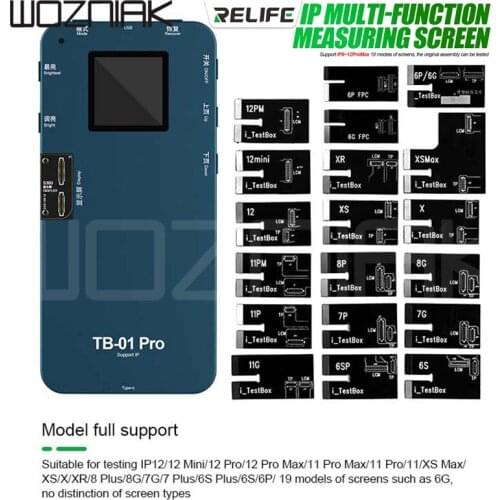 NEW RELIFE TB-01 pro screen board test display 3D touch repair Test Box for IPhone 6g-12 IP12/12Pro/12ProMax/12Mini 19 models