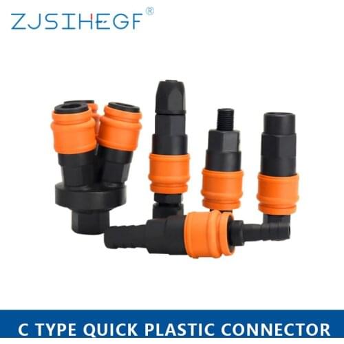 PM/SM/PH/SH Plastic Pneumatic Air Hose Connector Coupling Compressor Connection Quick Release Fitting