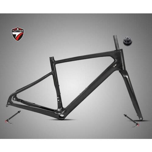 Carbon Bike Frame Twitter R7 New Gravel Thru Axle 12x142mm Disc Brake Cyclocross 700C Road Bike Frameset With Fork 12x100mm