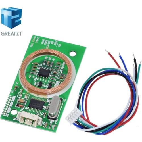 RFID UART Reader Wireless Module 3Pin 125KHz Card Reading EM4100 8CM DC 5V for IC Card PCB Attenna Sensor Kits for Arduino