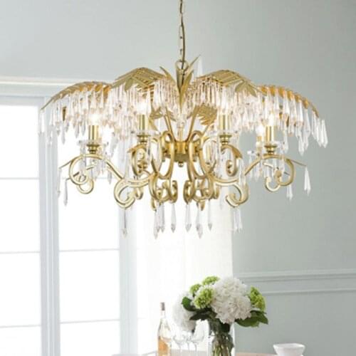 2019 luxury crystal chandelier, lamp for living room, chandeliers for indoor lighting, crystal pendants for chandelier, free shi
