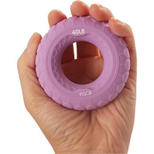 Silicone Hand Finger Gripper Ring Muscle Power Training Exerciser Strengtheners