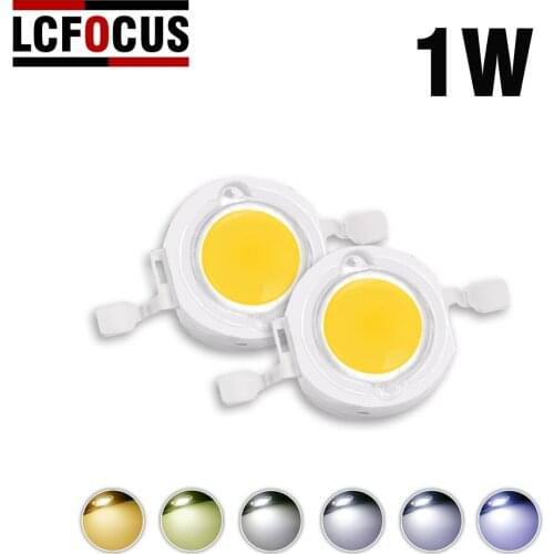 High-power LED chip 1W warm natural pure cool white 3000K 4000K 6000K 10000K 20000K 30000K for DIY spotlight