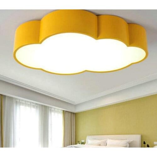 LED Cloud kids room lighting children ceiling lamp Baby ceiling light with yellow blue red white for boys girls bedroom fixtures