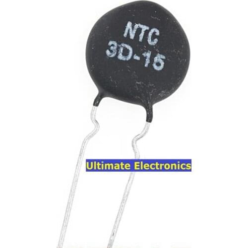 50pcs Thermistor NTC3D-15 3D-15 3D15 15MM Diameter Negative Temperature coefficient