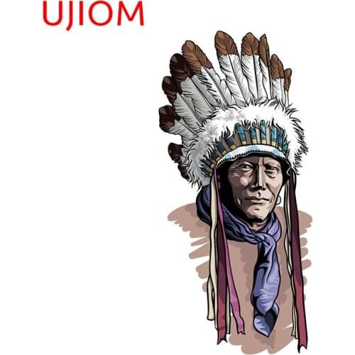 UJIOM Aztec Warrior Mascot Home Office Bedroom Decor Wall Decal Wallpaper Bathroom Kitchen Decor Poster Mural Art Wall Stickers