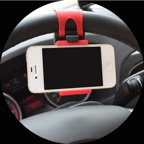 Universal Car Phone Holder Bracelet For Iphone 7 6 5s Steering Wheel Car Stand Mount for Samsung Note Series GPS Smart Phone