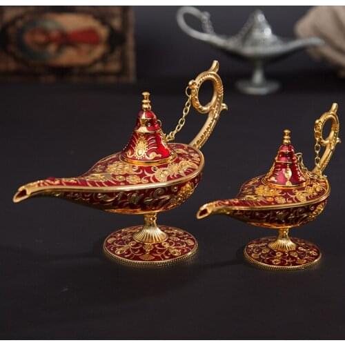 Magic Lamp Ornaments Hollow Creative Retro Wishing Lights Holiday Gifts Home Garden Decorations Christmas Gifts