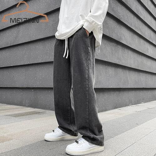 YUEJIZYISELF Men's Wide Leg Jeans
