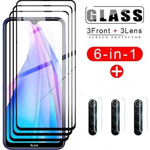 Screen Protector on Redmi Note 8t Temper Glas for Xiaomi Redmi Note 8 9 T 9s 10 10s 5g Pro 2021 Camera Lens Protective Glasses