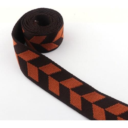 1/2 inches Cotton Webbing Ribbon Polyester Canvas Strap Jacquard Ribbon Dog Collar Webbing DIY belt bag purse strap Handbag