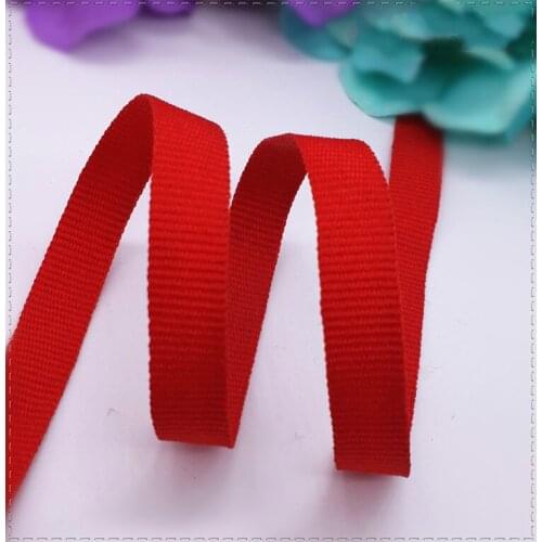 1 meter/lot)10mm Red color Grosgrain Ribbon Decorative Satin Ribbon Wedding Christmas Decoration Crafts Gifts Wrapping Supplies