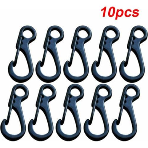 10pcs Mini Keychain Key Ring Alloy Clips Snap Hook Carabiner Hanging Buckles Keychains Outdoor Camping Climbing Multi Tool