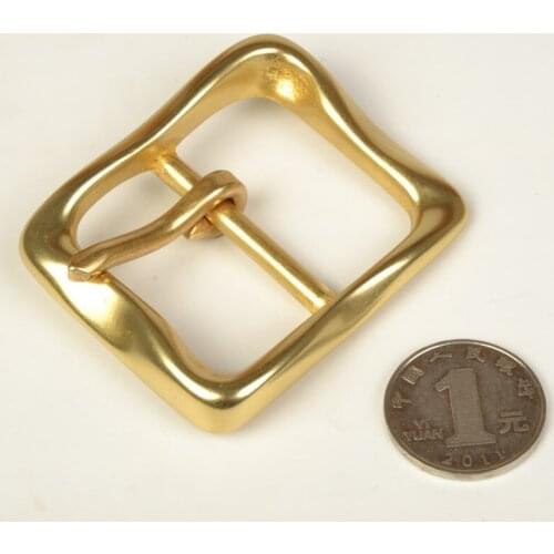 3pcs/lot designer Solid brass material belt tri-glide pin buckle DIY leather craft metal hardware twist design