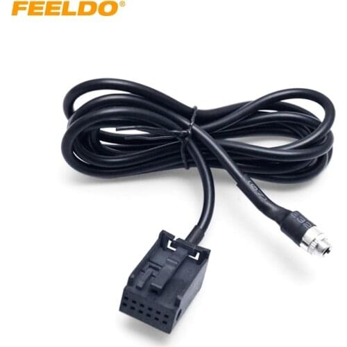 FEELDO 1PC Car Radio CD Player Auxiliary Aux Audio Cable For Ford Focus 2 MK2 Ford Mondeo Aadpter Wire #CT1406