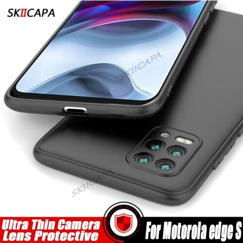 Case For Motorola edge S Ultra-Thin Matte Soft Silicone Phone Case For Motorola edge S XT2125 Camera Lens Protective Back Cover