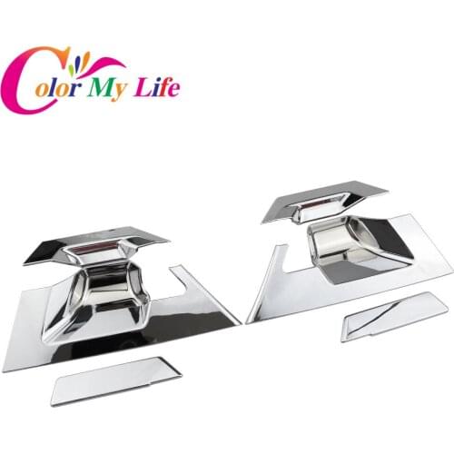 Color My Life Car-Styling ABS Chrome Rear Door Handle Cover Door Hand Bowl Cover Trim Stickers for Toyota C-HR CHR 2016 - 2018