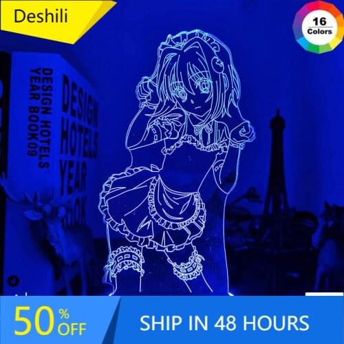DxD Koneko Toujou Led Night Light for Bedroom Decor Nightlight Birthday Gift Anime 3d Lamp Koneko Toujou High School DxD