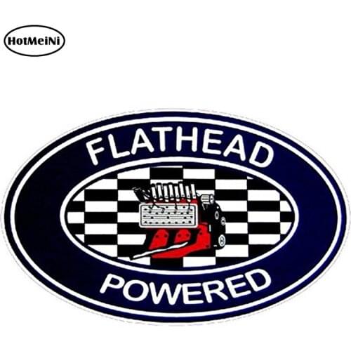 HotMeiNi 13cm X 8.1cm Car Styling Flathead Power Decal Car Stickers Auto Vinyl Car Sticker DIY Car Accessories