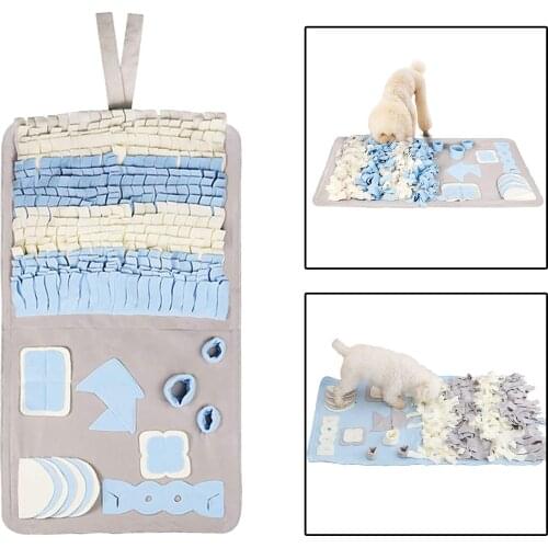 Pet Dog Snuffle Mat Nose Smell Training Sniffing Pad Puppy Puzzle Toy Slow Feeding Bowl Food Dispenser Cushion Washable
