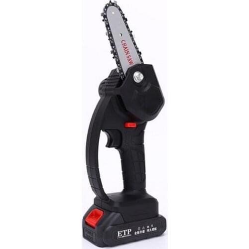 21V Lithium Electric Chainsaw Rechargeable 2batteries Portable Mini Pruning ChainSaw Garden Logging Cutting Cordless Chainsaw