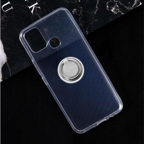 For Infinix Smart 5 Global Back Ring Holder Bracket Phone Cover TPU Soft Silicone Case On Smart5 X657C X657