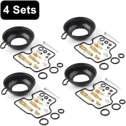 4set Motorbike Carburetor Rebuild Kits Plunger Vacuum Diaphragm For Honda CB400SF NC31