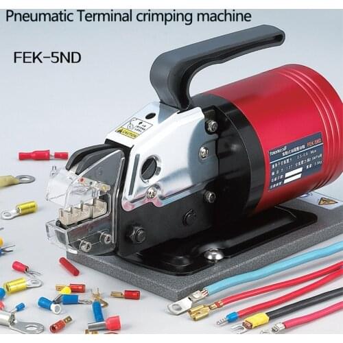 Pneumatic crimping pliers Semi-automatic Pressing line clamp Terminal crimping machine Giving air pressure regulator