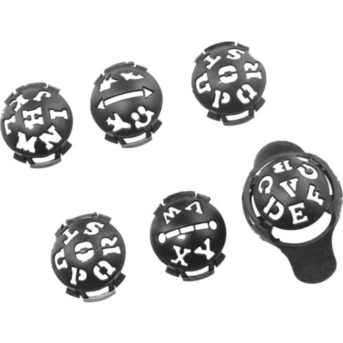 Golf Ball Liner Marker Line Letter Pattern Drawing Alignment Tools Gray