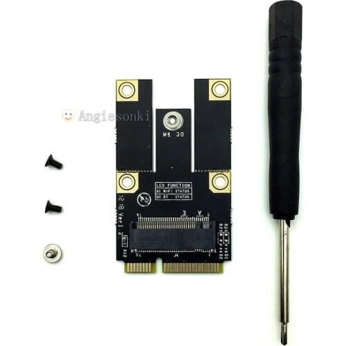 M.2(NGFF) to Mini PCI-E Adapter Converter for Intel 7260 7265 3160 8260 8265 17265 18265 9260 (AC/AN/BN)NGFF WIFI Module