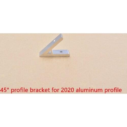 Adapting piece 45 degree inscribed corner bracket angle connection for 2020 aluminum profile 1pcs