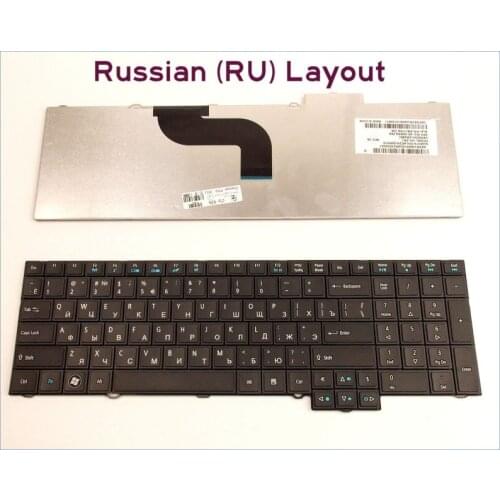 RU Russian Version Laptop Keyboard for Acer Travelmate 6595T 6595TG 8573T 8573TG TM8573T NSK-AZ0SC Black